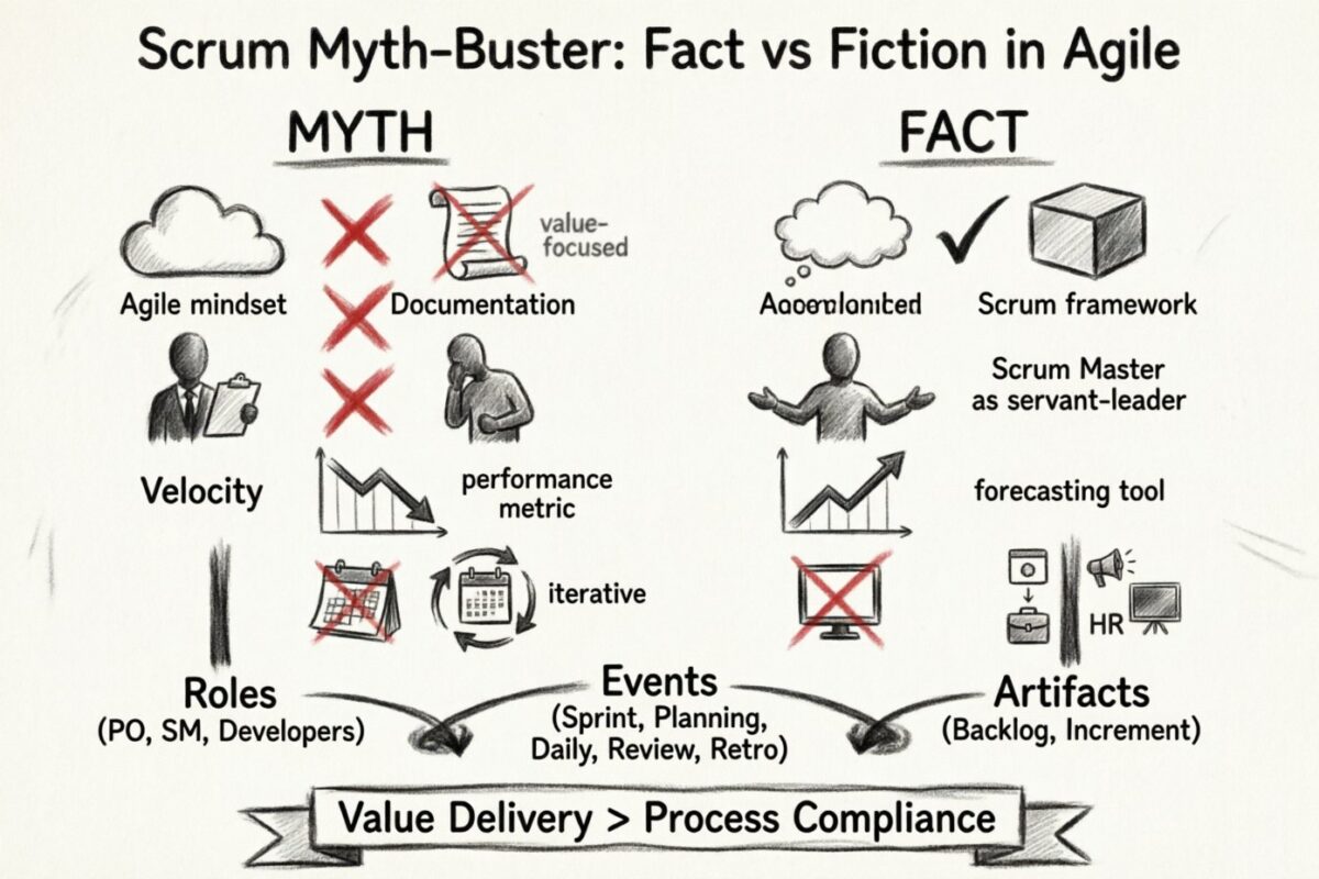 Scrum Myth-Buster: Trennung von Fakten und Fiktion im Agilen
