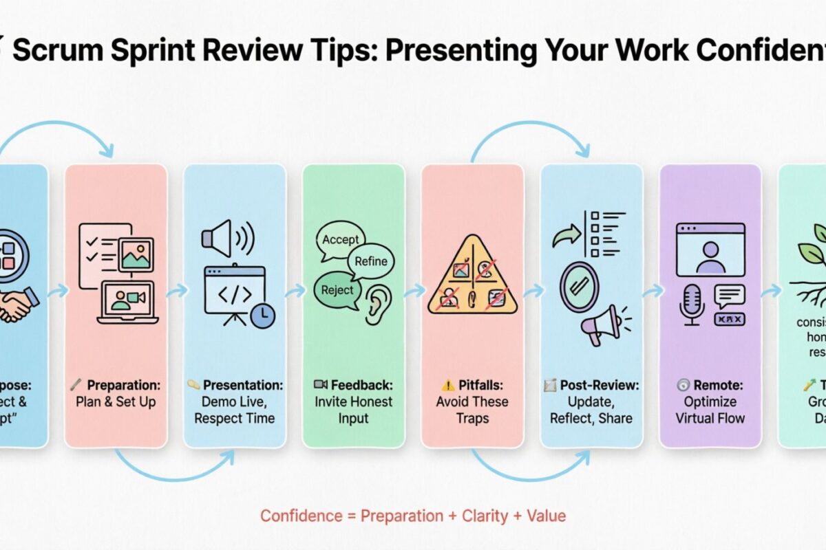Scrum-Sprint-Review-Tipps: Präsentieren Sie Ihre Arbeit selbstsicher