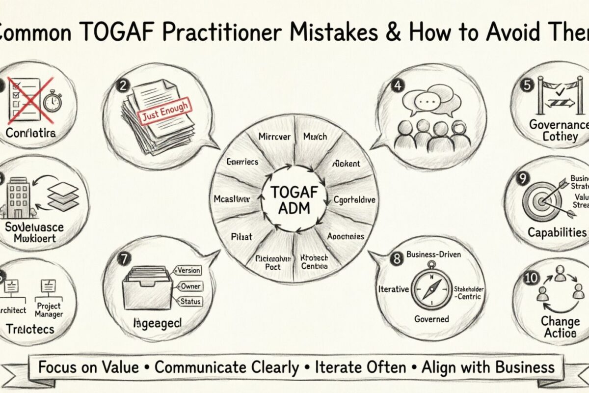 Häufige Fehler, die neue TOGAF-Praktiker begehen (und wie man sie vermeidet)