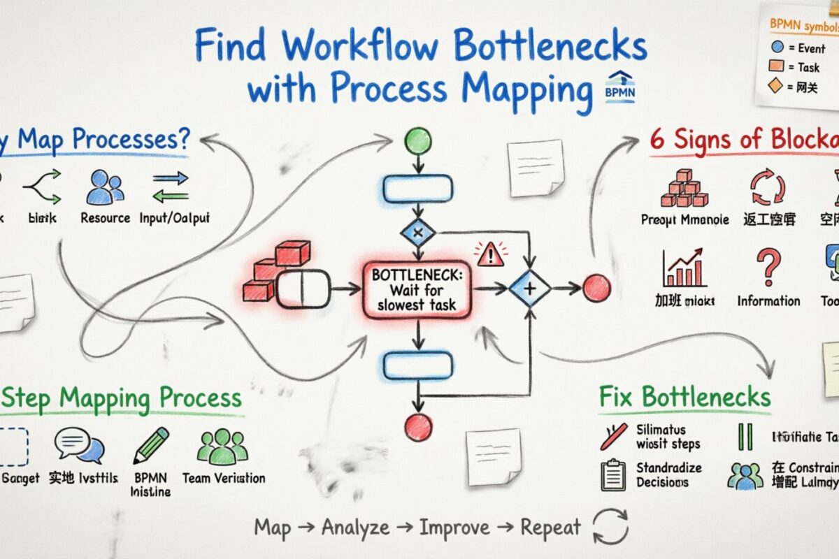 Guía BPMN: Identificar Cuellos de Botella en Flujos de Trabajo Mediante un Mapeo de Procesos Efectivo Guía BPMN: Identificar Cuellos de Botella en Flujos de Trabajo Mediante un Mapeo de Procesos Efectivo