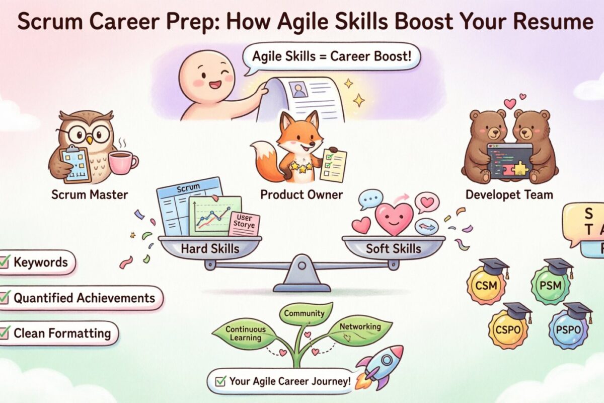 Preparación profesional en Scrum: Cómo las habilidades ágiles mejoran tu currículum
