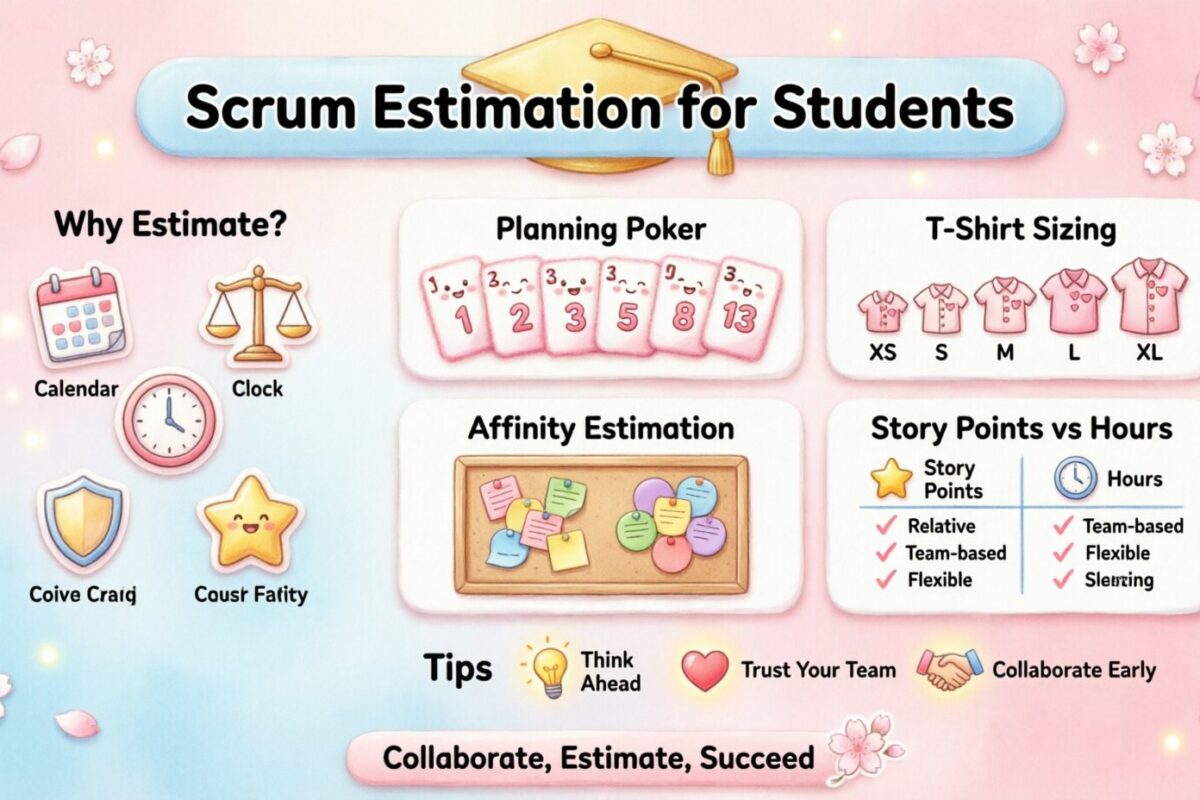 Técnicas de estimación de Scrum para grupos de estudiantes