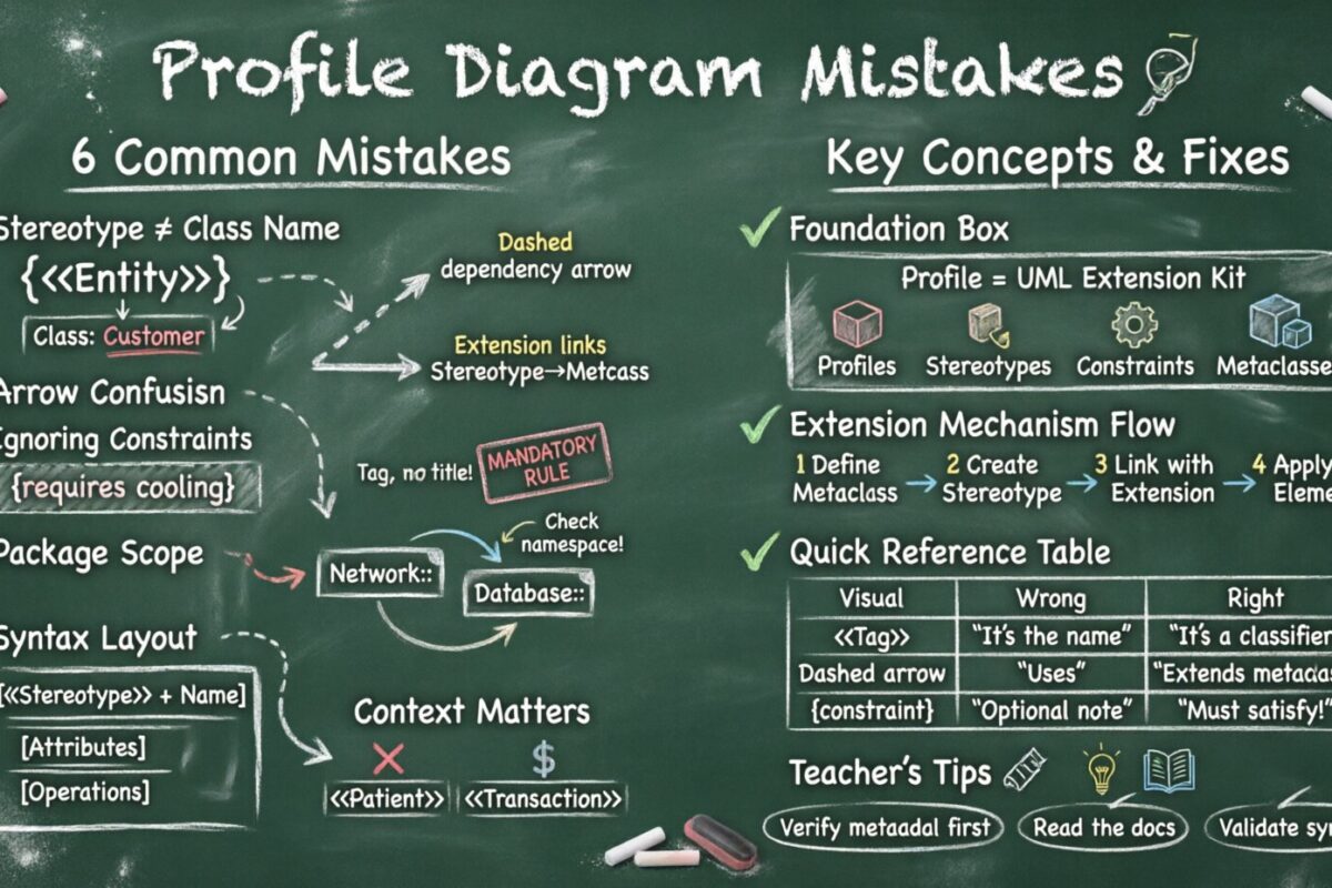 Errores comunes que los estudiantes cometen al interpretar las notaciones de los diagramas de perfil Errores comunes que los estudiantes cometen al interpretar las notaciones de los diagramas de perfil
