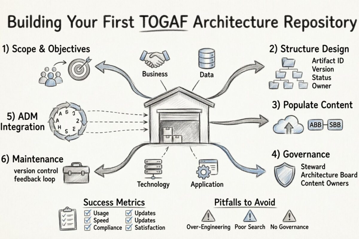 Un tutorial paso a paso de TOGAF: Creación de su primer repositorio de arquitectura Un tutorial paso a paso de TOGAF: Creación de su primer repositorio de arquitectura