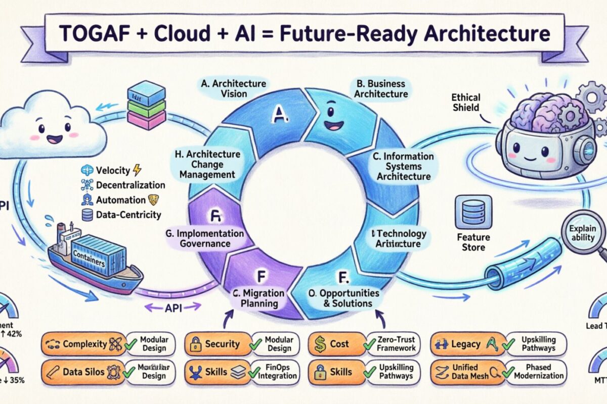 Perspektif Masa Depan TOGAF: Menyesuaikan Kerangka untuk Perusahaan yang Berbasis Cloud-Native dan Didorong oleh Kecerdasan Buatan