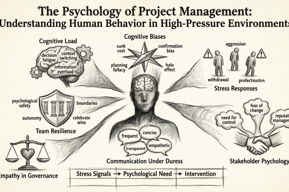 Psychologia zarządzania projektami: zrozumienie zachowań ludzkich w warunkach wysokiego napięcia
