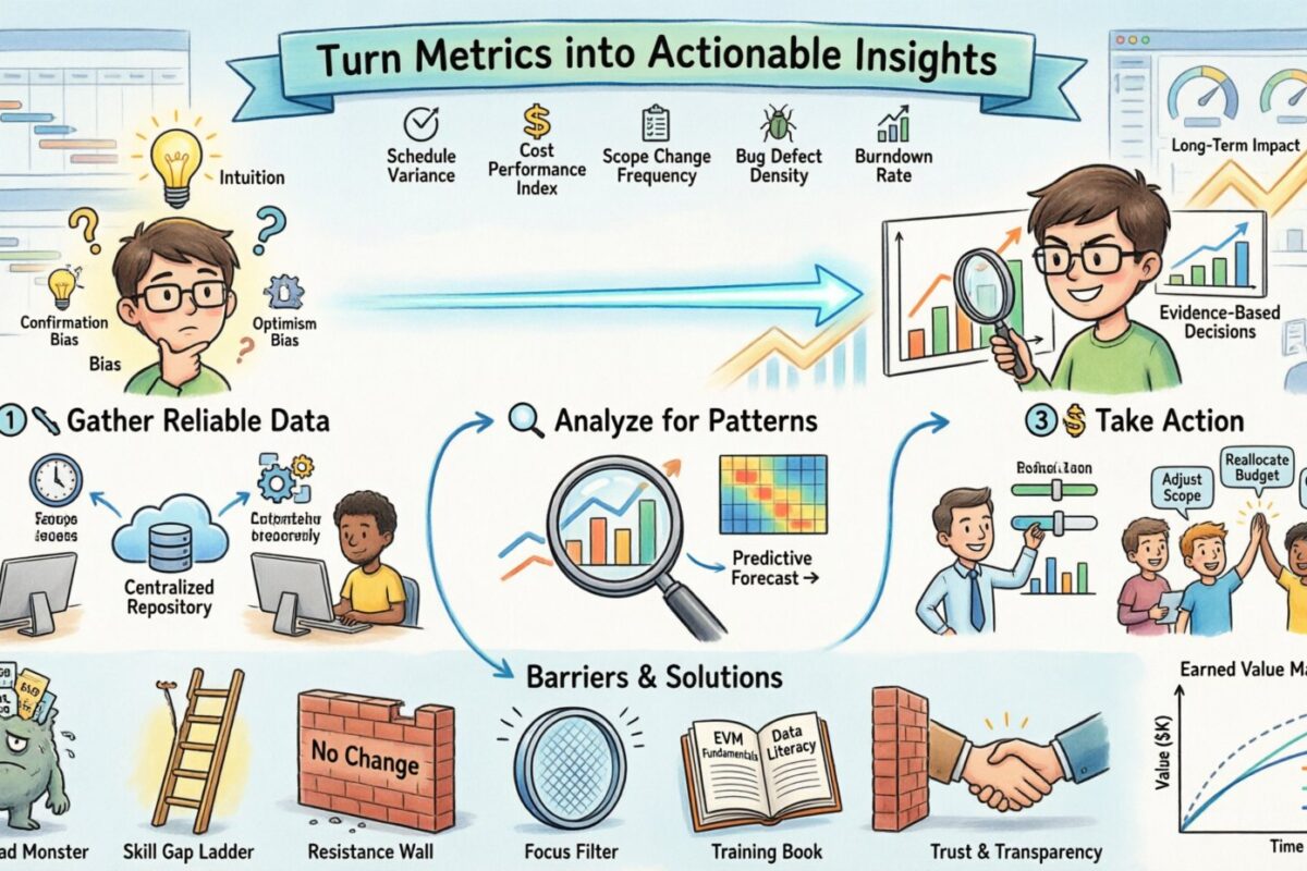 Tomada de Decisões Baseada em Dados na Gestão de Projetos: Transformando Métricas em Insights Ações