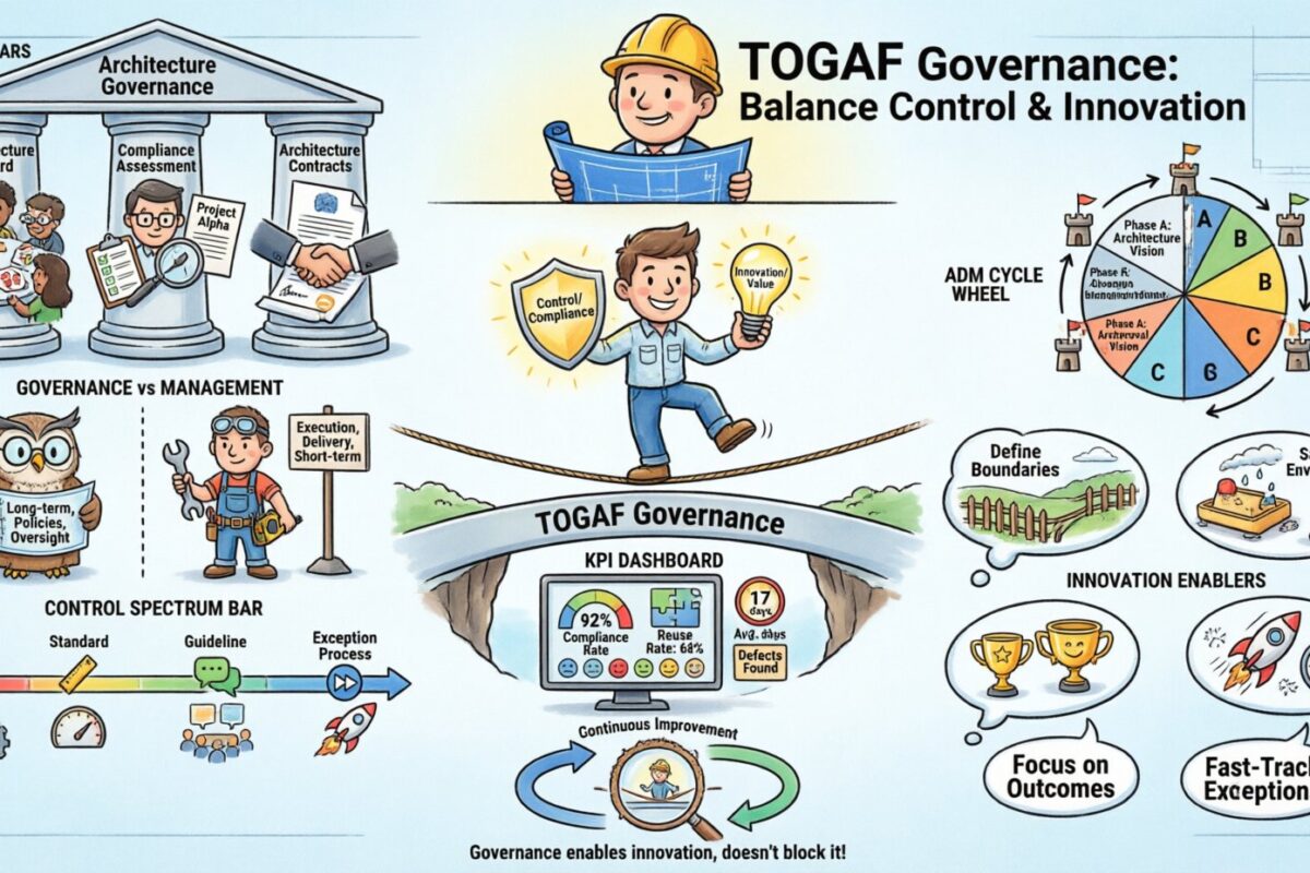 Sách hướng dẫn cho người mới bắt đầu TOGAF về Quản trị: Thiết lập kiểm soát mà không làm chậm sự đổi mới Sách hướng dẫn cho người mới bắt đầu TOGAF về Quản trị: Thiết lập kiểm soát mà không làm chậm sự đổi mới