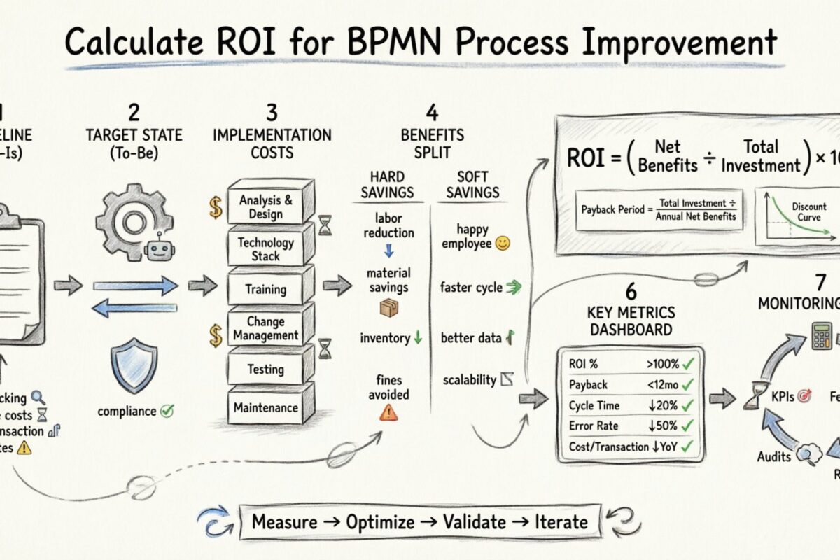 Calculate Return on Investment for BPMN Process Improvement Initiatives Calculate Return on Investment for BPMN Process Improvement Initiatives