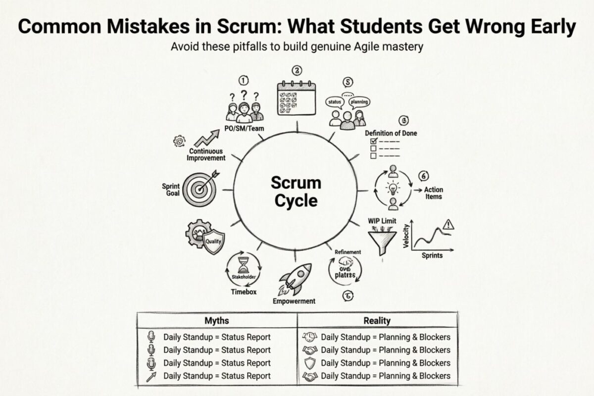 Common Mistakes in Scrum: What Students Get Wrong Early Common Mistakes in Scrum: What Students Get Wrong Early