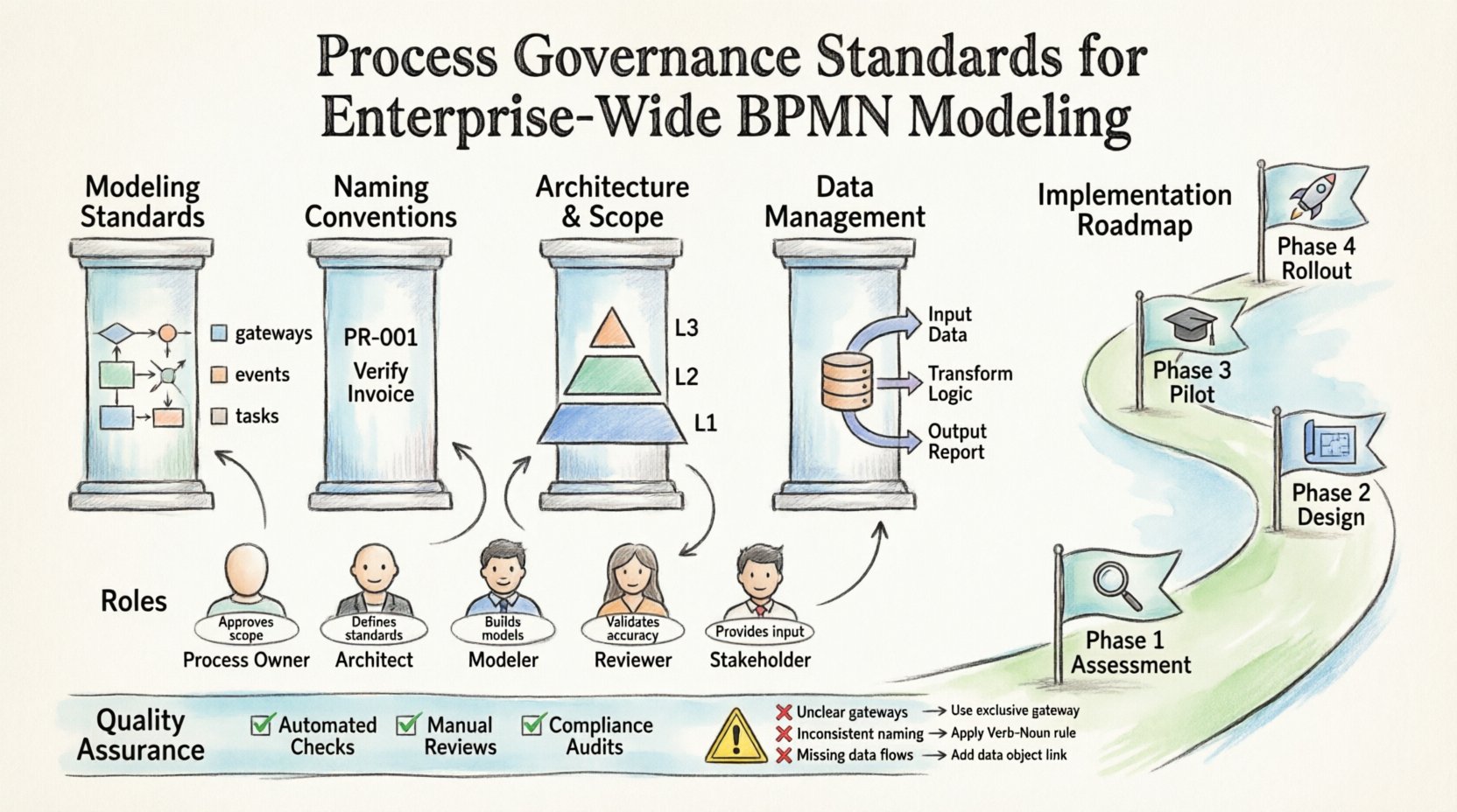BPMN Guide: Establish Process Governance Standards for Enterprise Wide Modeling
