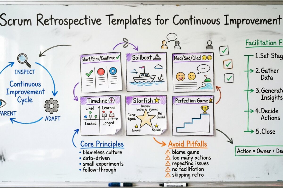 Scrum Retrospective Templates for Continuous Improvement Scrum Retrospective Templates for Continuous Improvement