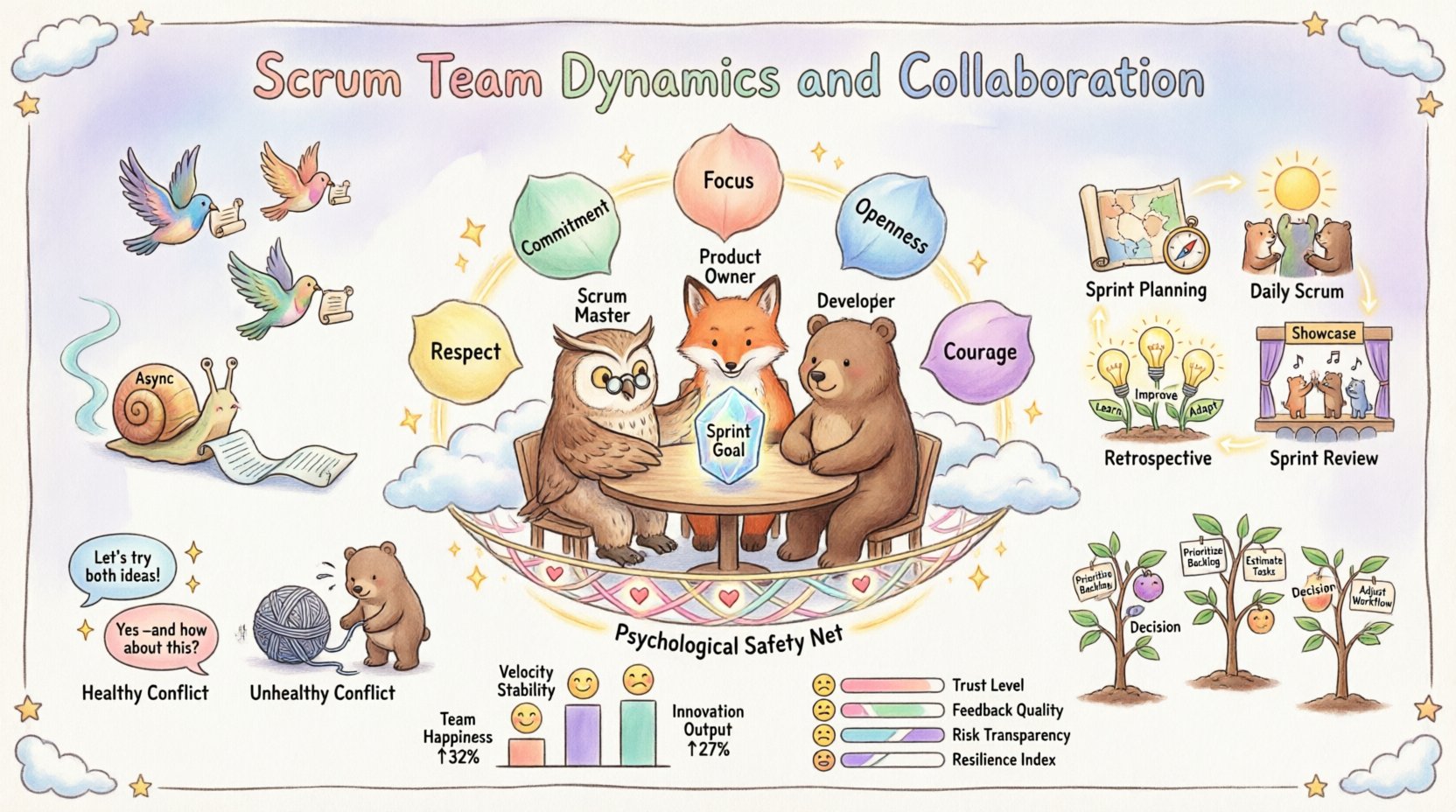 Scrum Team Dynamics: Fostering Collaboration Among Peers Scrum Team Dynamics: Fostering Collaboration Among Peers