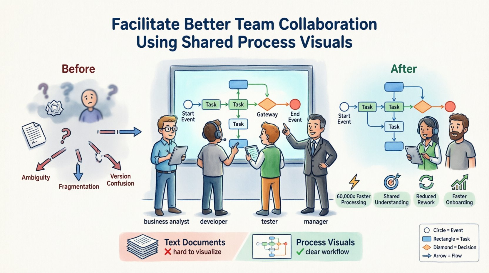 Facilitate Better Team Collaboration Using Shared Process Visuals Facilitate Better Team Collaboration Using Shared Process Visuals