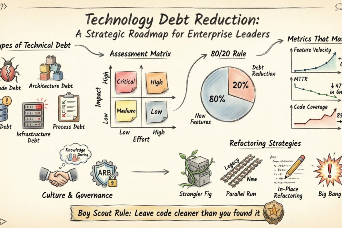 EA Guide: Technology Debt Reduction – A Strategic Roadmap for Enterprise Leaders EA Guide: Technology Debt Reduction – A Strategic Roadmap for Enterprise Leaders