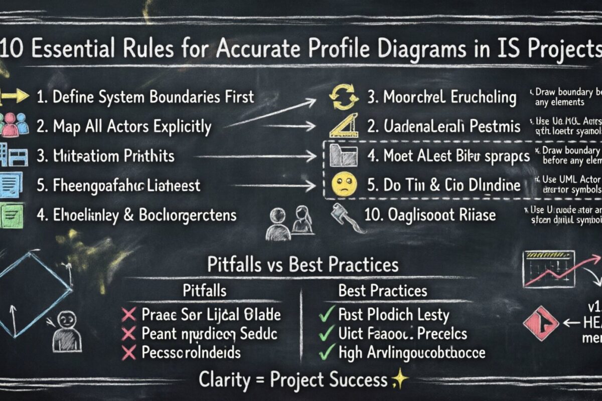 Checklist: 10 Essential Rules for Creating Accurate Profile Diagrams in IS Projects Checklist: 10 Essential Rules for Creating Accurate Profile Diagrams in IS Projects