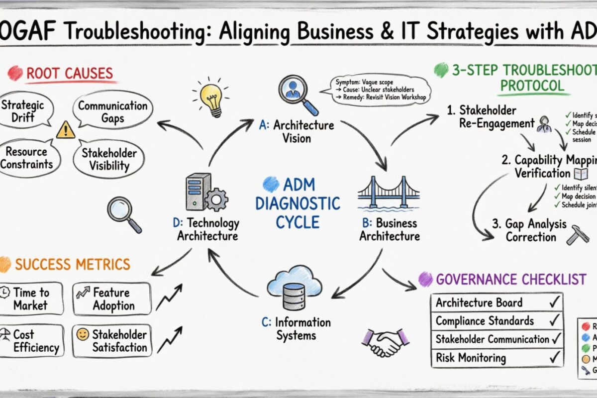 TOGAF Troubleshooting: Fixing Misaligned Business and IT Strategies with ADM TOGAF Troubleshooting: Fixing Misaligned Business and IT Strategies with ADM