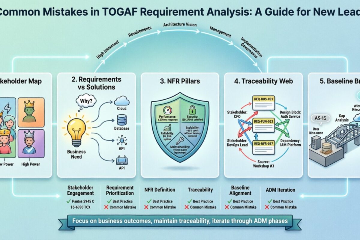 Common Mistakes in TOGAF Requirement Analysis: A Guide for New Leads